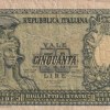 Italy 50 Lira 1951 Old Series Rare Note
