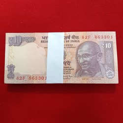 Ten Rs Old Gandhi Bundle Governor Raghuram Rajan Gem Unc Condition 863301