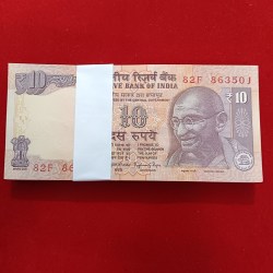 Ten Rs Old Gandhi Bundle Governor Raghuram Rajan Gem Unc Condition 863501
