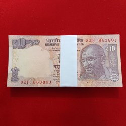 Ten Rs Old Gandhi Bundle Governor Raghuram Rajan Gem Unc Condition 863801