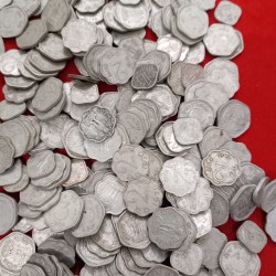 Alternative view of One Paise Two Paise Three Paise Aluminium 100 Pcs Given Good Condition Mix Year Mix Mints Republic of India