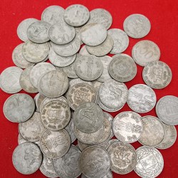 50 paise Copper Nickel Scare Commarative Coins 76 Pcs Given Republic of India