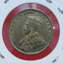 Alternative view of HALF RUPEE SILVER COIN GEORGE V 1936 BOMBAY MINT