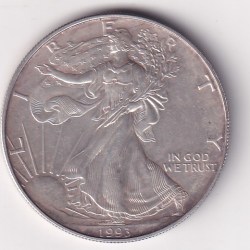 AMERICA 1 DOLLAR 1993 - EAGLE BULLION - SILVER (.999) WEIGHT 31.103 GRAM COIN #02