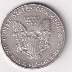 Alternative view of AMERICA 1 DOLLAR 1993 - EAGLE BULLION - SILVER (.999) WEIGHT 31.103 GRAM COIN #03