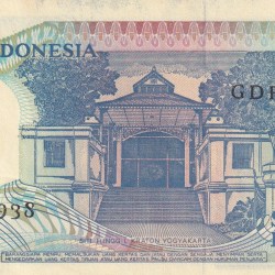 Alternative view of INDONESIA 1000 RUPIAH UNC OLD NOTE