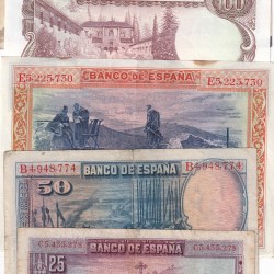 Alternative view of ESPAN 6 DIFFERENT OLD ISSUE BIG SIZE NOTE #SK-21
