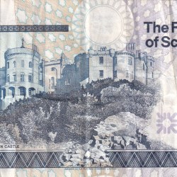 Alternative view of SCOTLAND 5 POUND OLD ISSUE RARE NOTE