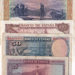 Alternative view of ESPAN 6 DIFFERENT OLD ISSUE BIG SIZE NOTE SET #SK-23