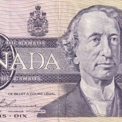 Canada 10 Dollar Old Issue (Ottawa 1989) Rare Issue Note