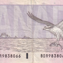 Alternative view of Canada 10 Dollar Old Issue (Ottawa 1989) Rare Issue Note