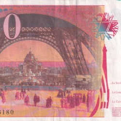 Alternative view of France 200 Francs Gustave Eiffel RARE NOTE