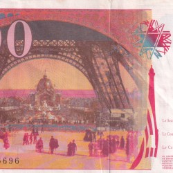 Alternative view of France 200 Francs Gustave Eiffel RARE NOTE