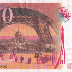 Alternative view of France 200 Francs Gustave Eiffel RARE NOTE