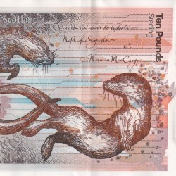 Alternative view of Scotland 10 Pound Polymer Rare Note