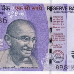 666786 Fancy Number 100 Rupees Governor Shaktikanta Das Rare Note