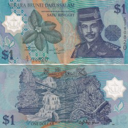 Brunei 1 Ringgit Polymer Rare Note