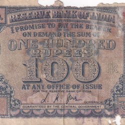 100 Rupees Poor Condition As Per Image