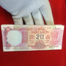 Alternative view of Twenty Rs Rare Chakra Full Bundle Governor C Rangarajan Unc Condition 250001