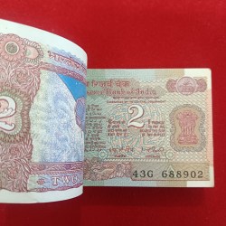 Alternative view of Two Rs Rare Satalite Full Bundle Governor IG Patel Gem Unc Condition 688901