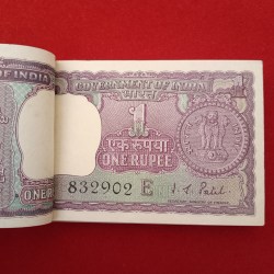 Alternative view of One Rs Rare Big Coin Full Bundle Finance Minister IG Patel Gem Unc Condition1972 Year 832901