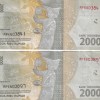 INDONESIA 2000 RUPIAH (2 PCS LOTT) RARE NOTE