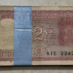 2 Rupees RN Malhotra Sign 786 Tiger Bundle #3