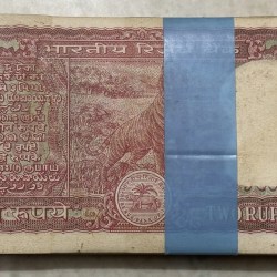 Alternative view of 2 Rupees RN Malhotra Sign 786 Tiger Bundle #3