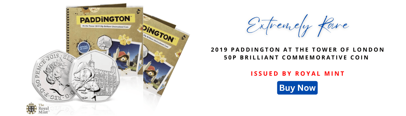 2019 Paddington at the Tower of London 50P Brilliant Commemorative Coin Issued By Royal Mint