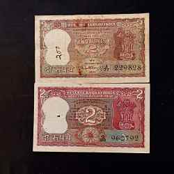 Alternative view of Reserve Bank of India Denominaton 2₹ note Governor PC Bhattacharya LK Jha Same and similar note available