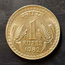 Alternative view of Republic India Denominaton 1₹ Metal copper nickel Same and similar piece available