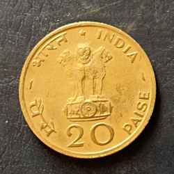 Republic India Denominaton 20 paisa Same and similar piece available