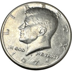 Alternative view of HALF Dollar United Sates of America Issue Very Unique and Rare 1970s