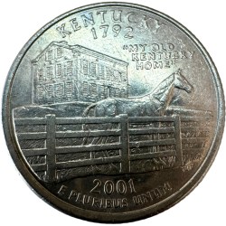 One Quarter Dollar United Sates of America State Kentucky Islands Issue Very Unique and Rare