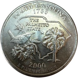 One Quarter Dollar United Sates of America State South Carolina Issue Very Unique and Rare