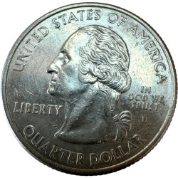 Alternative view of One Quarter Dollar United Sates of America Issue Very Unique and Rare
