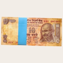 Rs 10 Reddy M 2008 Issue Serial Bundle Unique and Rare