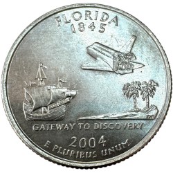 One Quarter Dollar United Sates of America State Florida Issue Very Unique and Rare