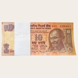 Rs 10 Raghuram Rajan Inset B 2015 Issue Serial Bundle Unique and Rare