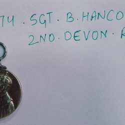 Alternative view of ROYAL MINT KING GEORGE 5TH SILVER JUBLIEE NAMED MEDAL 1910 TO 1935. High GRADE 30 gm. Silver.