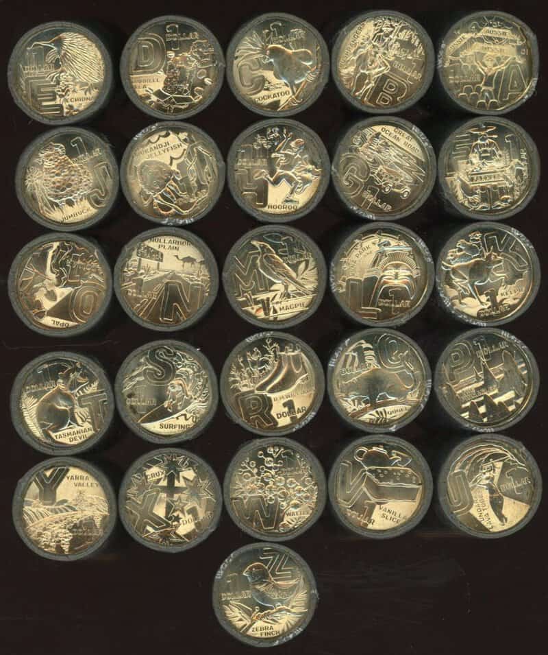 Australia, 2022 Full Set Of 26 coins, 1 Dollar, The Great Aussie