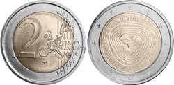 Lithuania, 2 Euro, 2019, Lithuanian Multipart Songs, Bimetal, KM #246, UNC Condition.