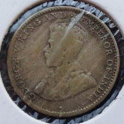 Alternative view of British – Ceylon, 1913, 10 Cents, George V, KM #104, Condition as per image.