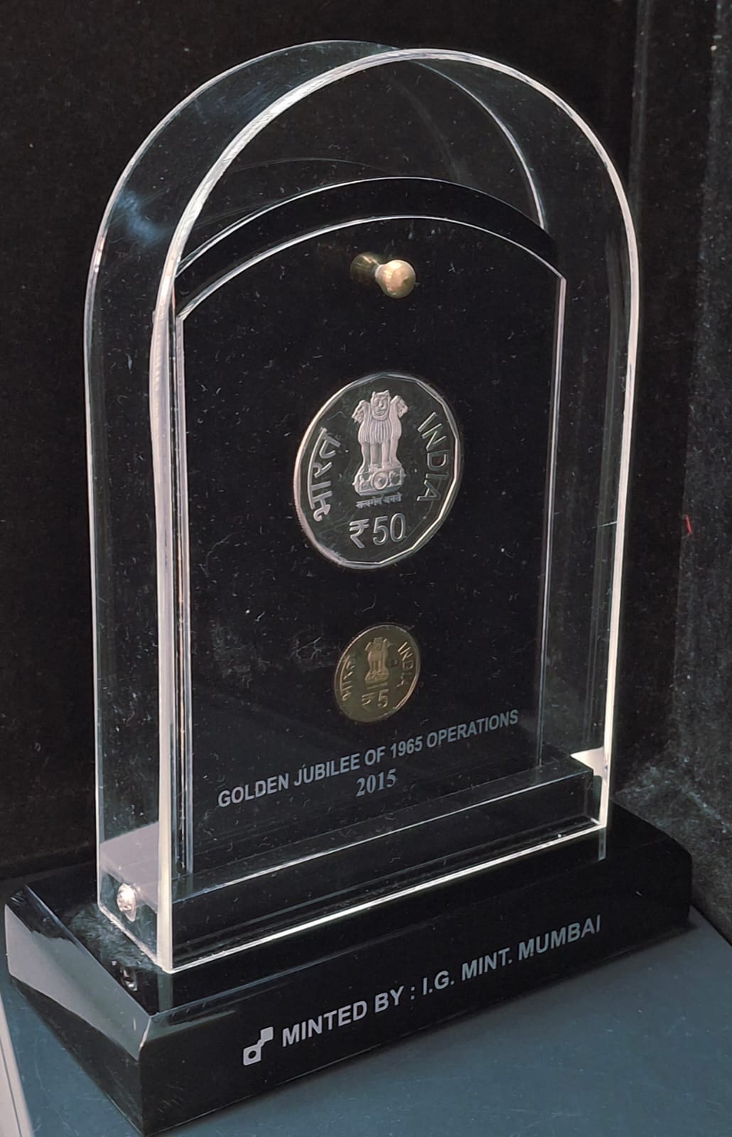 GOLDEN JUBILEE OF 1965 OPERATIONS 2015 ( 2 COINS SET ) V. I .P SET EXTREMELY RARE - Image 2