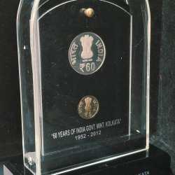 Alternative view of 60 YEARS OF INDIA GOVT. MINT KOLKATA 1952-2012 ( 2 COINS SET ) V. I .P SET EXTREMELY RARE