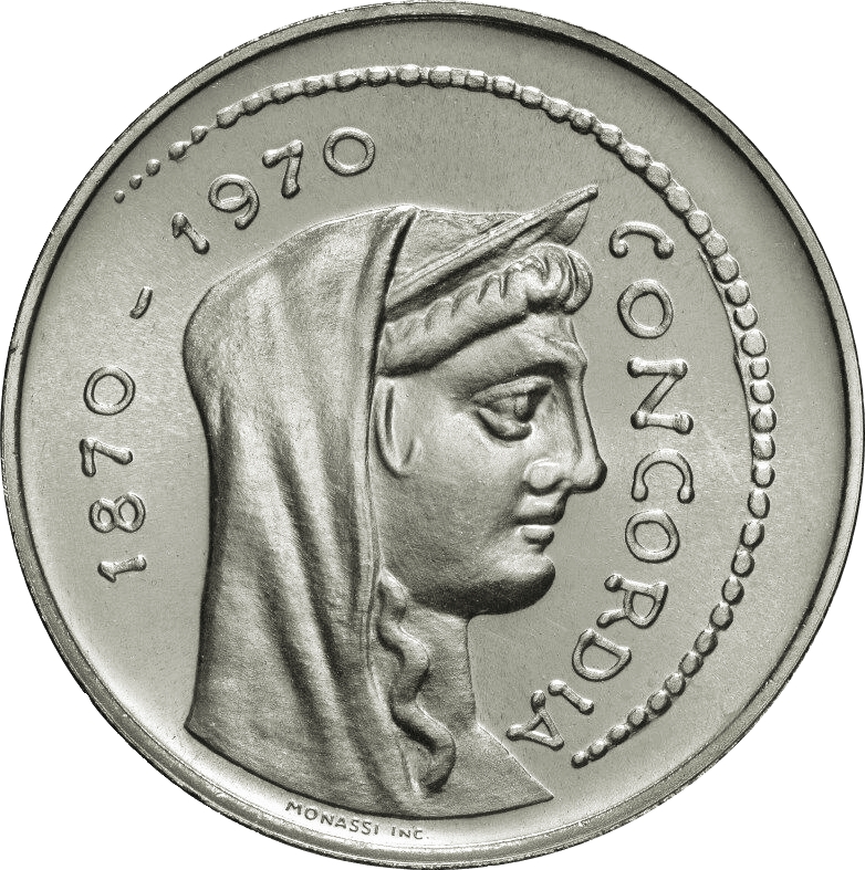 Italy 1000 Lire 1970 Capital Rome Commemorative issue Silver (.835) Weight 14.6 gram unc condition big size coin #08 - Image 3