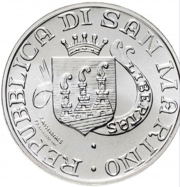 1989 Italy SAN MARINO complete set 10 COINS UNC with silver in official folder silver coin weight Silver (.835) Weight 14.6 g - Image 6
