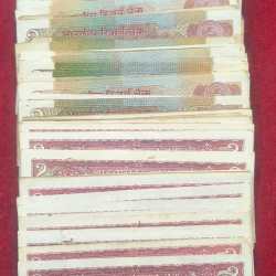 2 RUPEES MIX GOVERNOR (100 PCS LOTT) NOTE USED CONDITION