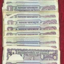 ONE RUPEES MIX GOVERNOR (85 NOTE) USED CONDITION