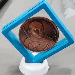 Mahatma Gandhi 1939 Polski India Friendship Issue Big Size 95 Gram With Box And Stand Beautiful Madilian